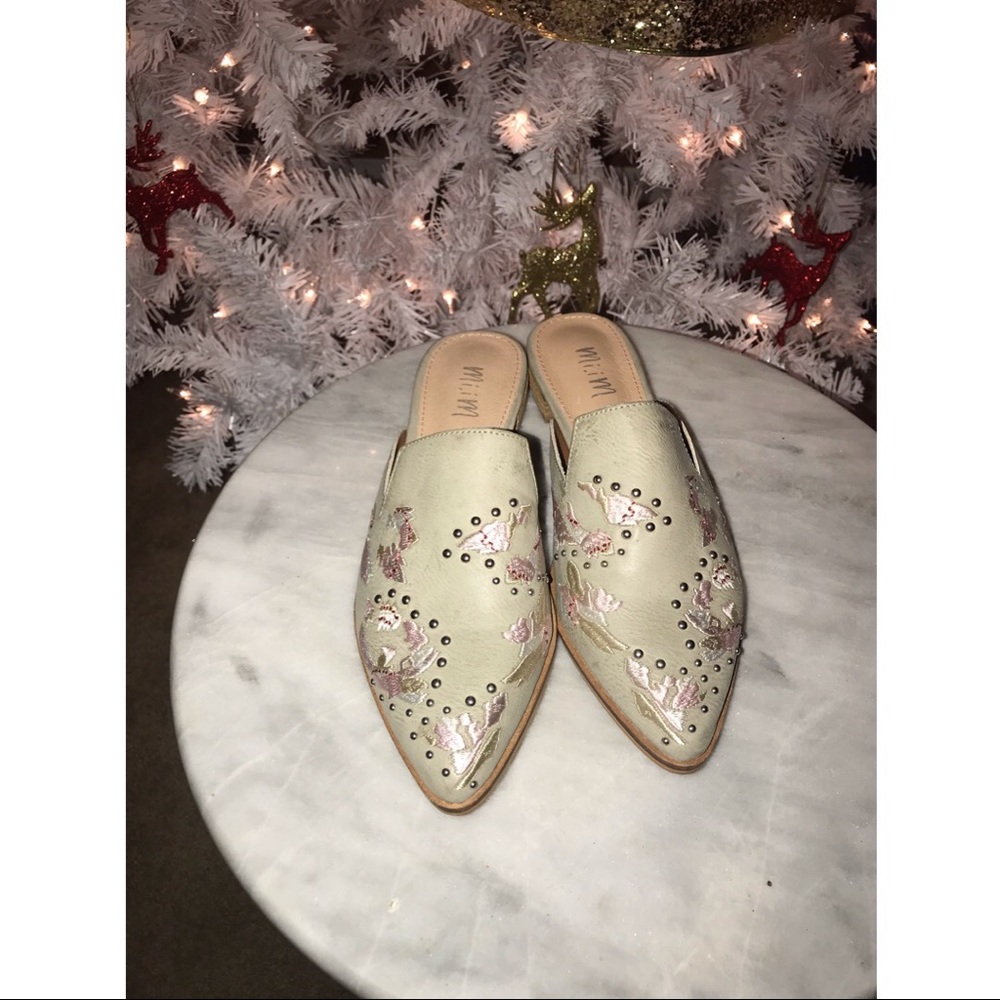 Brand New Leather Mi iM mules
